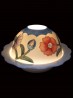 Hand Painted Porcelain Flower Dome Light with LED base